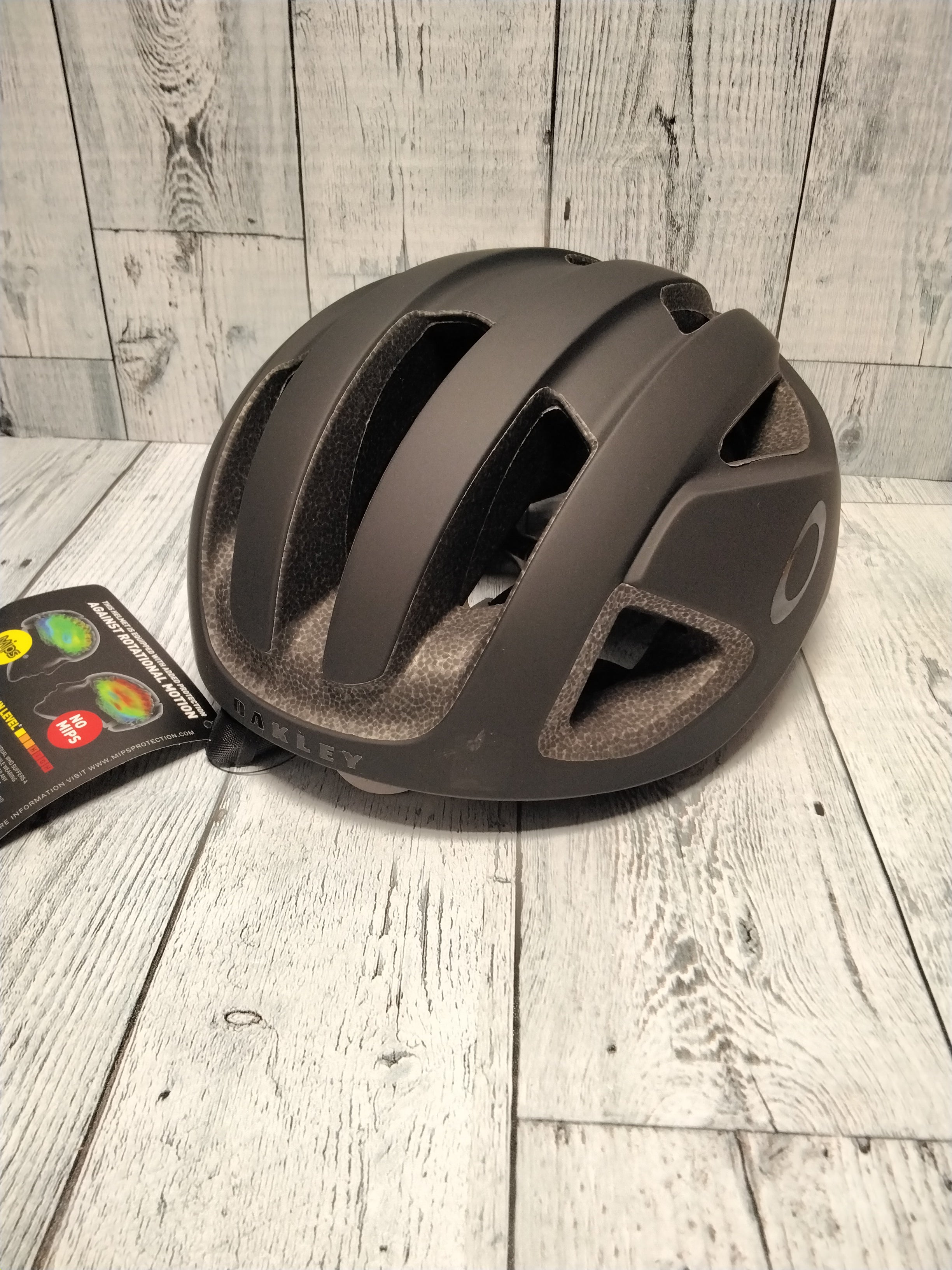 Oakley ARO3 Blackout Bike Helmet, Sz L *OPEN BOX/NEW* (7851060265198)
